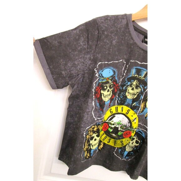 Guns N Roses T-shirt Graphics - Short Sleeve Gray - Women/Junior Size XSmall NWT - Picture 10 of 16